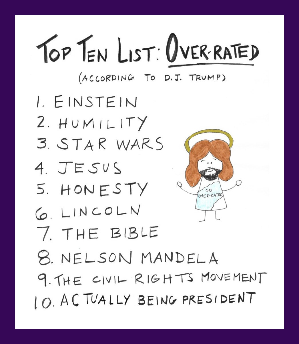 Top Ten List Overrated