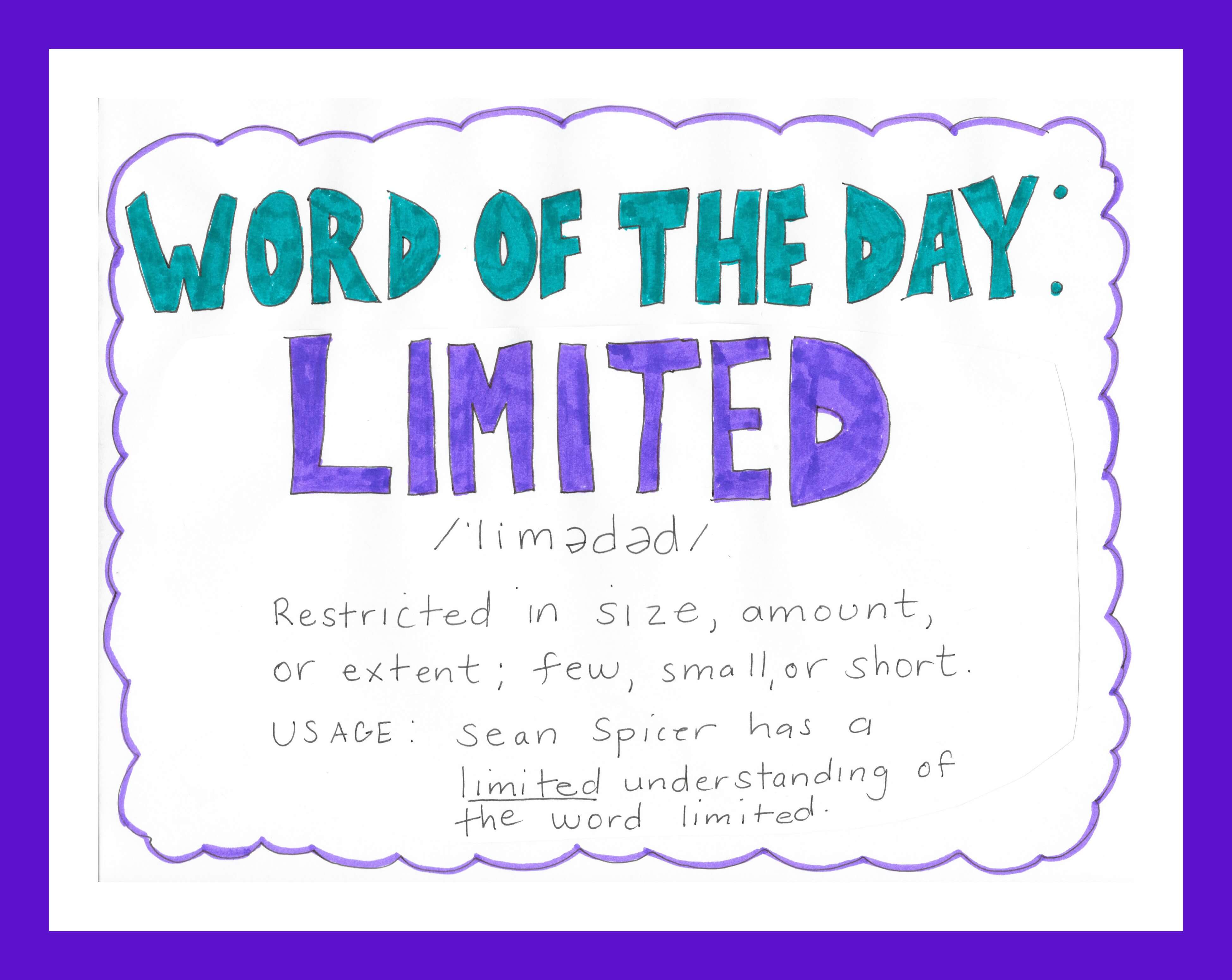 Word of the Day: Limited
