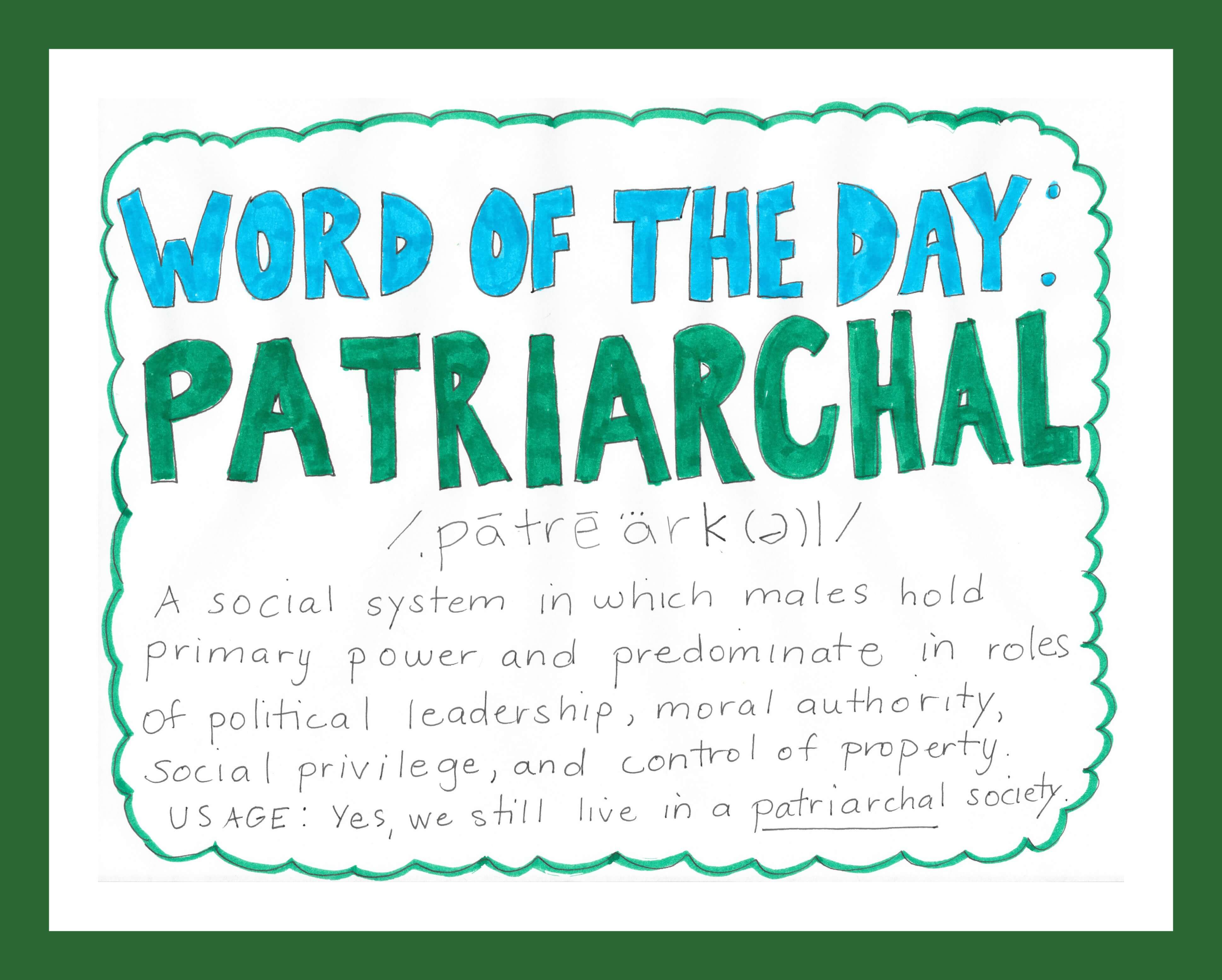Word of the Day: Patriarchal